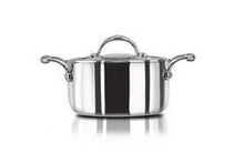 Load image into Gallery viewer, Stahl Triply Stainless Steel Artisan Casserole with lid, 4114, 14cm, 1-Piece, Silver (5065363914883)