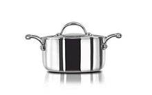 Load image into Gallery viewer, Stahl Triply Stainless Steel Artisan Casserole with lid, 4116, 16cm, 1-Piece, Silver (5065363783811)