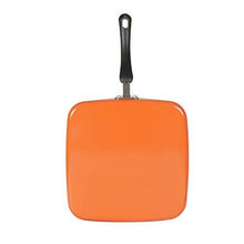 Load image into Gallery viewer, Meyer Aluminum Non-Stick Square Tawa , 28 cm , Orange (3 mm Thick) (5065324986499)