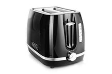 Load image into Gallery viewer, Black + Decker BXTO0202IN 870-Watt 2 Slice Pop-up Toaster with Bun Warmer (Black) (5065335898243)