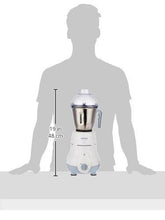 Load image into Gallery viewer, Philips HL1643/04 600-Watt Simply Silent Vertical Mixer Grinder with 3 Jars (White/Grey) (5065331114115)
