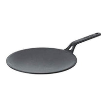 Load image into Gallery viewer, Meyer Pre Seasoned Cast Iron Curved Roti Tawa, 26cm Black (5065327313027)