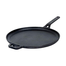 Load image into Gallery viewer, Meyer Pre Seasoned Cast Iron Flat Dosa Tawa, 28cm Black (5065327509635)