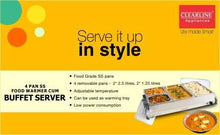 Load image into Gallery viewer, Clearline Stainless Steel Food Warmer (Silver) (5065325641859)