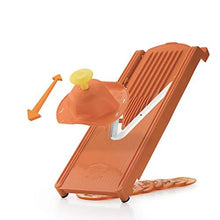 Load image into Gallery viewer, Borner V3 TrendLine Food and Vegetable Slicer with Slicer Insert, 3.5mm and 7mm Blade, Food Safety Holder, Storage Box (Orange) (5065353494659)