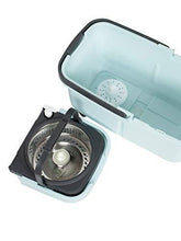 Load image into Gallery viewer, WOTRA Easywring E Quick Deluxe Spin Cleaning Bucket Mop with Easy Wheels with 3 Refills (Aqua ) S335 (5065328394371)