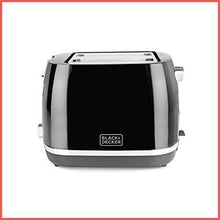 Load image into Gallery viewer, Black + Decker BXTO0202IN 870-Watt 2 Slice Pop-up Toaster with Bun Warmer (Black) (5065335898243)