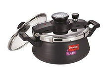 Load image into Gallery viewer, Prestige Clip On Aluminium Handi Pressure Cooker with Glass Lid, 5 Litres, Black (5065328558211)