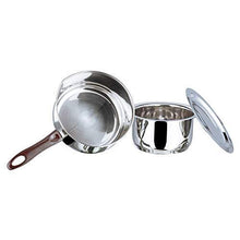 Load image into Gallery viewer, Vinod Regular Saucepan (1.8ltr) & Capsule Bottom Tope 1Ltr with lid(Induction Friendly) (5065328853123)