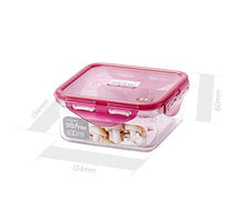 Load image into Gallery viewer, Lock&Lock Bisfree Square Stackable Tritan Container Set, 600ml, Pink (5065365979267)