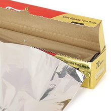 Load image into Gallery viewer, Freshee 72m Aluminium Silver Kitchen Foil Roll Paper, 10.5 Micron Thick, Food wrap, Bacteria Resistant, Disposable, Food Parcel, Hookah, Fresh Food (5065341599875)