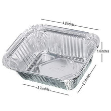 Load image into Gallery viewer, Freshee 25 pcs Aluminium Silver Foil Container 250ml, Food Storage Disposable Containers with Lid for Kitchen (5065343139971)
