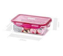 Load image into Gallery viewer, Lock&Lock Bisfree Rectangular Stackable Tritan Container, 1 Litre, Pink (LBF817P) (5065366077571)