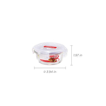 Load image into Gallery viewer, Lock & Lock Glass, Euro Heat Resistant Glass, Round, 1.6-Cup Size, 380-Milliliter (5065365684355)