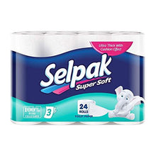Load image into Gallery viewer, Selpak Toilet Roll 3ply (24 Rolls/Pack) (5065339764867)