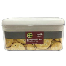 Load image into Gallery viewer, FELLI Flip-Tite Air Tight, Acrylic BPA Free, Rectangular Storage Transparent Container 1.0L NLG4804A (5065334685827)
