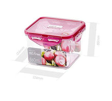Load image into Gallery viewer, Lock&Lock Bisfree Square Stackable Tritan Container Set, 860ml, Pink (5065365946499)