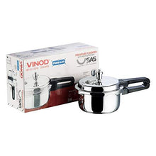 Load image into Gallery viewer, Vinod 18/8 Steel Platinum Triply Induction Pressure Cooker, 2 Liter, Silver (5065329737859)