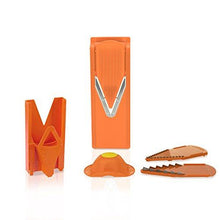Load image into Gallery viewer, Borner V3 TrendLine Food and Vegetable Slicer with Slicer Insert, 3.5mm and 7mm Blade, Food Safety Holder, Storage Box (Orange) (5065353494659)