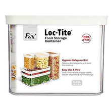 Load image into Gallery viewer, FELLI Loc-Tite Air Tight, Acrylic BPA Free Rectangular Storage Transparent Container 4.50L NFEM040 (5065335275651)