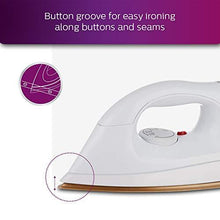 Load image into Gallery viewer, Philips HI114 1000-Watt Golden American Heritage Soleplate Dry Iron (5065332293763)