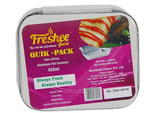 Load image into Gallery viewer, Freshee Quick Pack Aluminium Foil Container 450 ML(25 Pcs), ISO 9000 Certified,Best Quality Kitchen Foil, Kitchen Wrap (450 ml) (5065343205507)