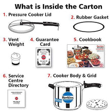 Load image into Gallery viewer, Hawkins Stainless Steel Pressure Cooker, 6 litres, Silver (5065325379715)