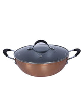 Load image into Gallery viewer, Bergner Infinity Chefs Aluminium Kadai with Lid, 2.1 Litres/24cm, Copper (5065355788419)