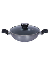 Load image into Gallery viewer, Bergner Carbon TT Forged Aluminium Wok with Lid, 24 cm, 245 litres Induction Base (5065354248323)