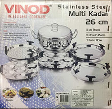Load image into Gallery viewer, Vinod Stainless Steel Multipurpose Kadai, 6-Pieces, Silver (5065327476867)