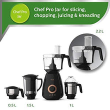 Load image into Gallery viewer, Philips HL7707/00 Mixer Grinder, 750W, 4 Jars (Black) (5065330917507)
