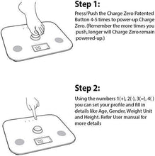 Load image into Gallery viewer, Charge Zero, Battery-Free 6-in-1 Personal Weighing Scale (5065330688131)