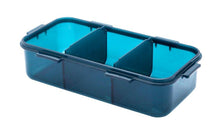 Load image into Gallery viewer, Lock & Lock Plastic Lunch Box with Stripes Bag Set, 4-Pieces, Blue (5065370828931)