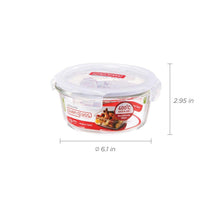 Load image into Gallery viewer, Lock & Lock Glass, Euro Heat Resistant Glass, Round, 1.6-Cup Size, 380-Milliliter (5065365684355)