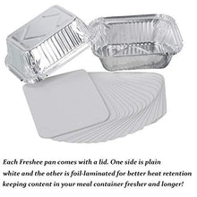 Load image into Gallery viewer, Freshee 25 pcs Aluminium Silver Foil Container 250ml, Food Storage Disposable Containers with Lid for Kitchen (5065343139971)