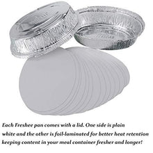 Load image into Gallery viewer, Freshee 25 pcs Extra Strong Aluminium Silver Foil Container 600ml | Food Storage Disposable Containers with Lid for Kitchen | Bacteria Resistant (5065342550147)
