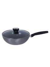Load image into Gallery viewer, Bergner Carbon TT Forged Aluminium Wok with Lid, 28 cm, 42 litres Induction Base (5065354313859)