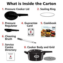 Load image into Gallery viewer, Hawkins Futura Hard Anodised Induction Compatible Pressure Cooker, 5 Litre (5065325117571)