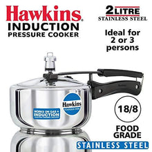 Load image into Gallery viewer, Hawkins B25 Pressure cooker, 2 Litre, Silver (5065326067843)
