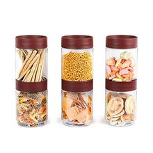 Load image into Gallery viewer, Cello Modustack Stackable Container, Grey, Maroon, 1500ml (Material - Safe Plastic) (5065327116419)