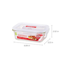 Load image into Gallery viewer, Lock & Lock Ovenglass Airtight Heat Resistant Glass Rectangular Food Storage Container (5065365815427)