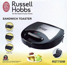 Load image into Gallery viewer, Russell Hobbs Sandwich Toaster RST750M – With Triangle Plate + Grill Plate + Waffle Plate (5065336520835)