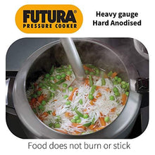 Load image into Gallery viewer, Hawkins Futura Hard Anodised Induction Compatible Pressure Cooker, 5 Litre (5065325117571)