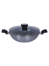 Load image into Gallery viewer, Bergner Carbon TT Forged Aluminium Wok with Lid, 28 cm, 36 litres Induction Base (5065354117251)