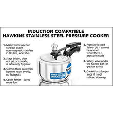 Load image into Gallery viewer, Hawkins Stainless Steel Pressure Cooker, 1.5 litres, Silver (HSS15) (5065325871235)