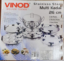 Load image into Gallery viewer, Vinod Stainless Steel Multipurpose Kadai, 6-Pieces, Silver (5065327476867)
