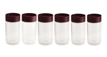 Load image into Gallery viewer, Cello Modustack Airtight Plastic PET Canister, Grey, Maroon, 1000 ml (5065327247491)