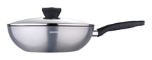 Load image into Gallery viewer, Bergner Carbon TT Forged Aluminium Wok with Lid, 28 cm, 42 litres Induction Base (5065354313859)