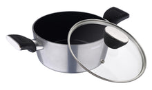 Load image into Gallery viewer, Bergner Carbon TT Aluminium Casserole with Lid, 2.5 Litres/20cm, Silver (5065354412163)