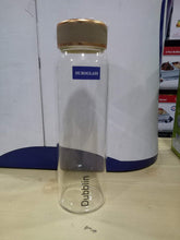 Load image into Gallery viewer, Dubblin Dew Glass Water Bottle - 1000 Ml (Gold) (5065362276483)